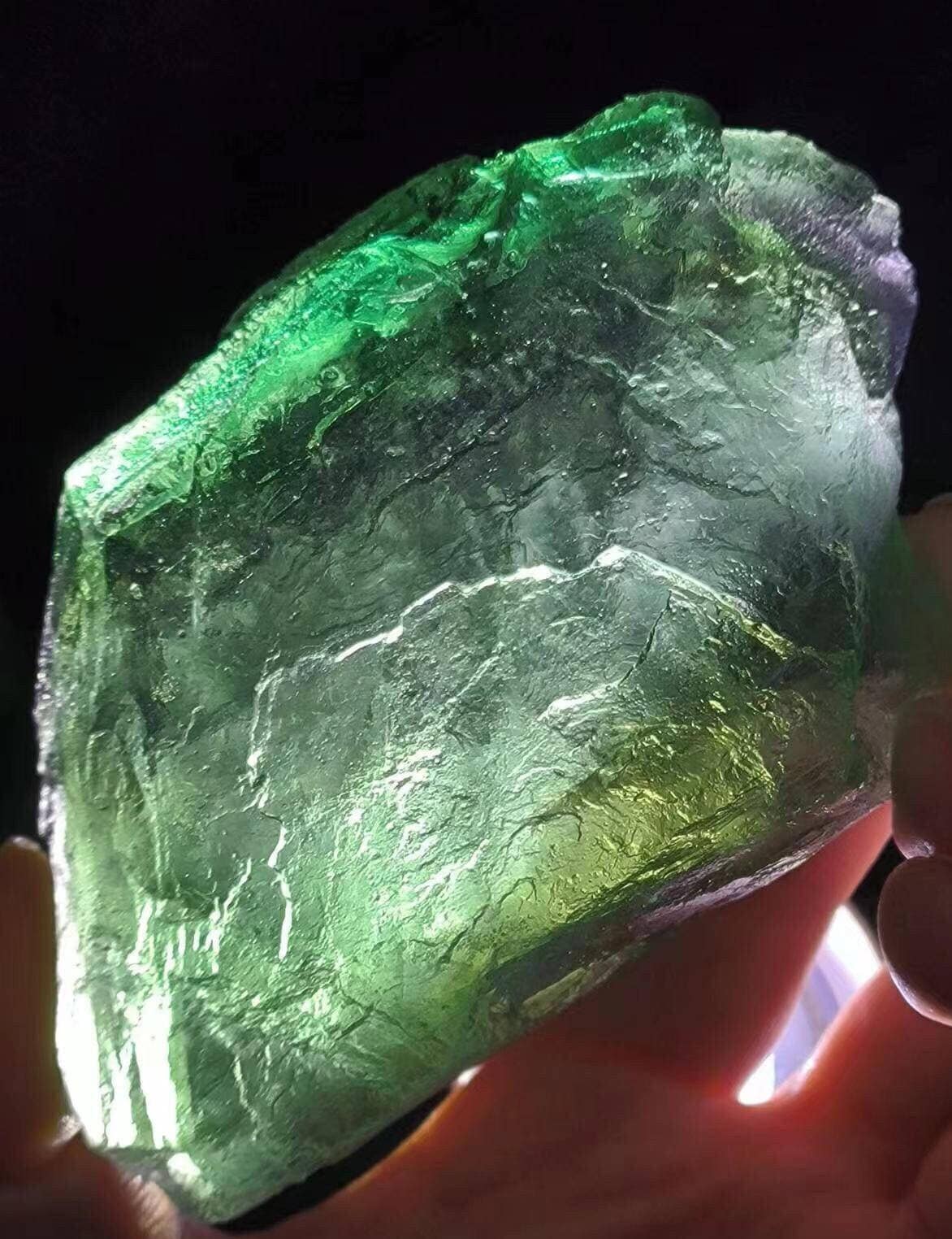 Large Fluorite - 250g, 9cm rough crystal